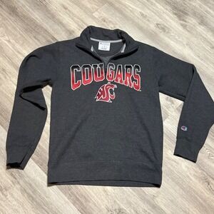 Champion Washington State Cougars‎ Pullover Sweatshirt Gray Small WSU